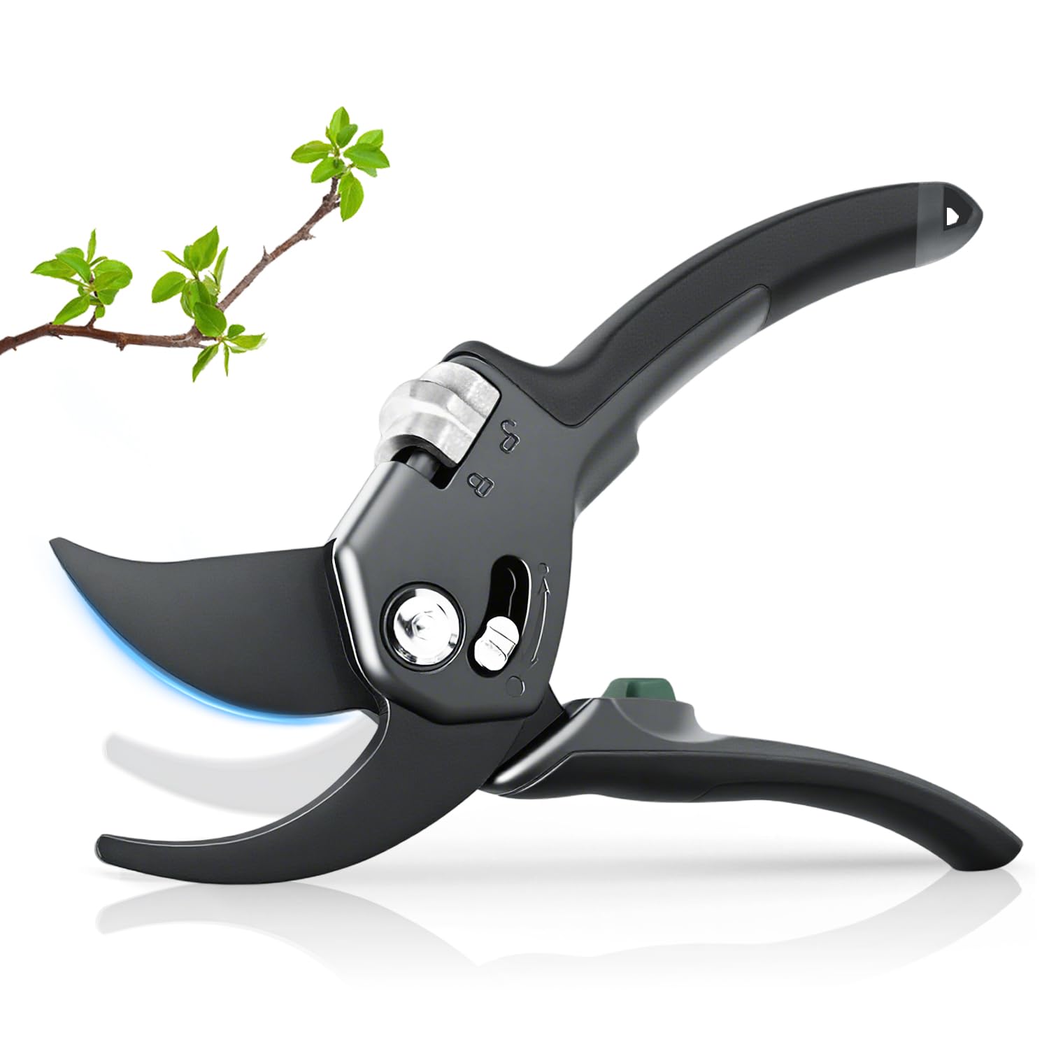 

Секатор Pycuse SK85 Высокоуглеродистая сталь 5x Эргономичный Алюминиевый сплав 25 мм Легкий Алюминиевый Легкий для Фруктового сада и Комнатных растений [2025 Садовый]