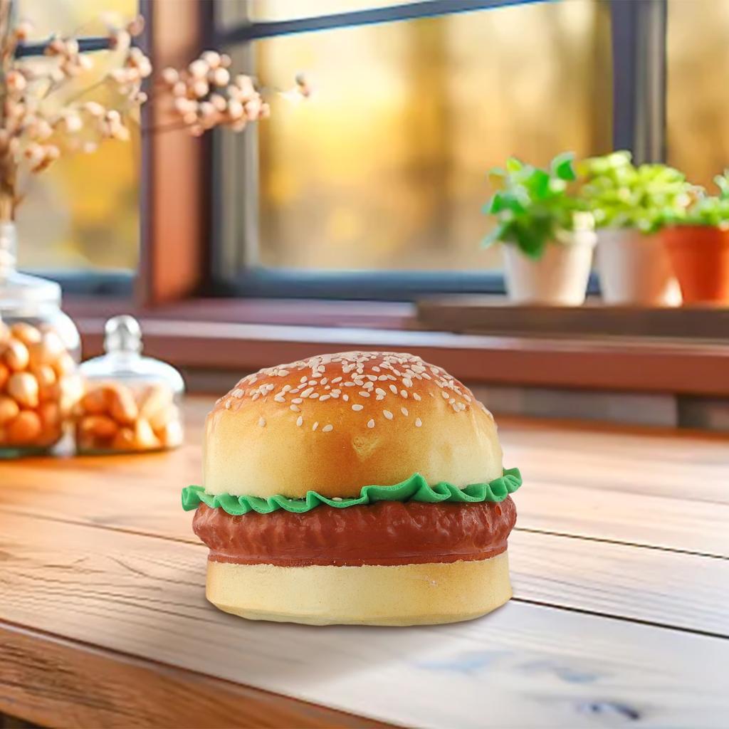 Artificial Burger Fake Bun Model Pu Realistic Burger Statue Artificial Sandwich