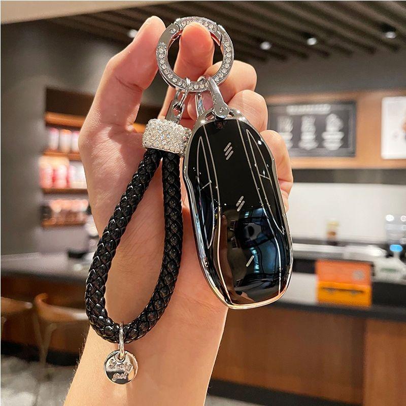 Tpu Car Key Case For Saic Im Zhiji Ls7 L7 Pro Ls6 L6 Ls9 Max Accessories Keychain Remote Cover Shell Ring Holder Fob Housing