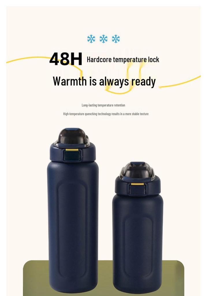 Large Capacity 304 Stainless Steel Vacuum Thermos Cup for Car & Outdoor Use