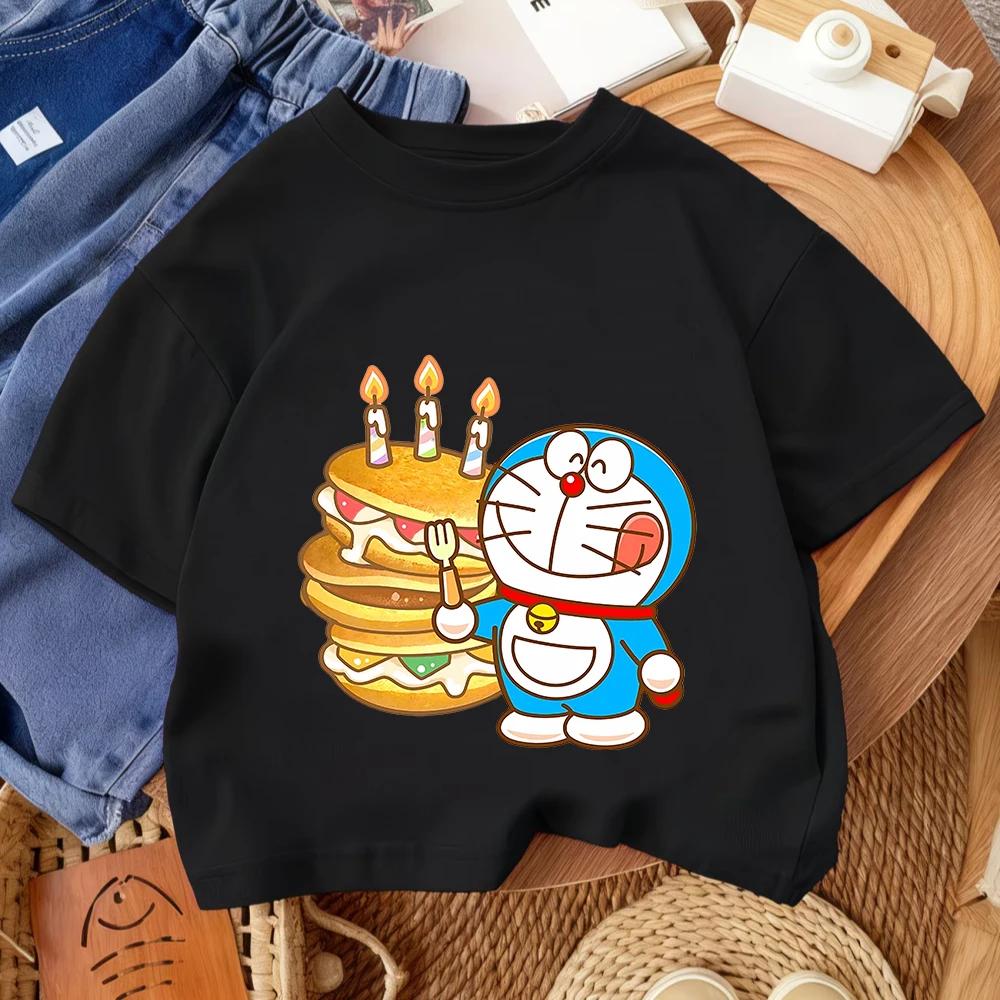 2026 Summer T-Shirt Doraemon Fashion Print Casual Daily Street Style 100