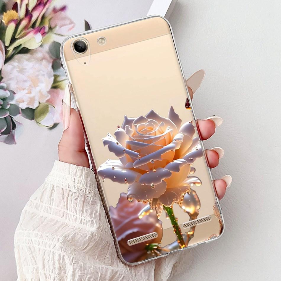 For Lenovo Vibe K5 / K5 Plus / K5 Pro L38041 A6020a40 A6020a46 Phone Case Elegant Floral Butterfly Soft Silicone TPU Cases