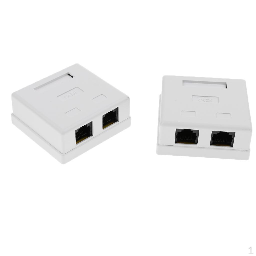 

2x cat six Dual Mount Outlet Box Plate with Combo