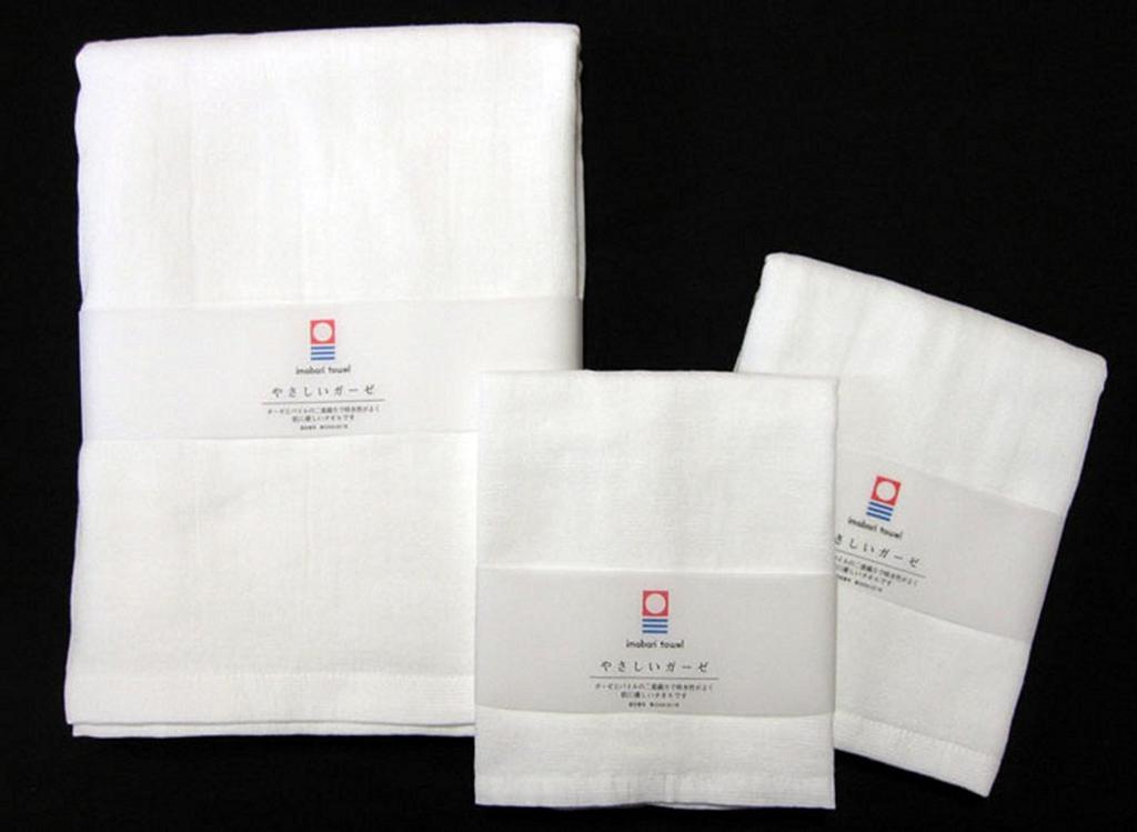 Maruyama Imabari Bath Gentle 70 x 130 cm Towel, Towel, Towel, Gauze, Absorbent, Quick-drying, Gauze, White, Approx.