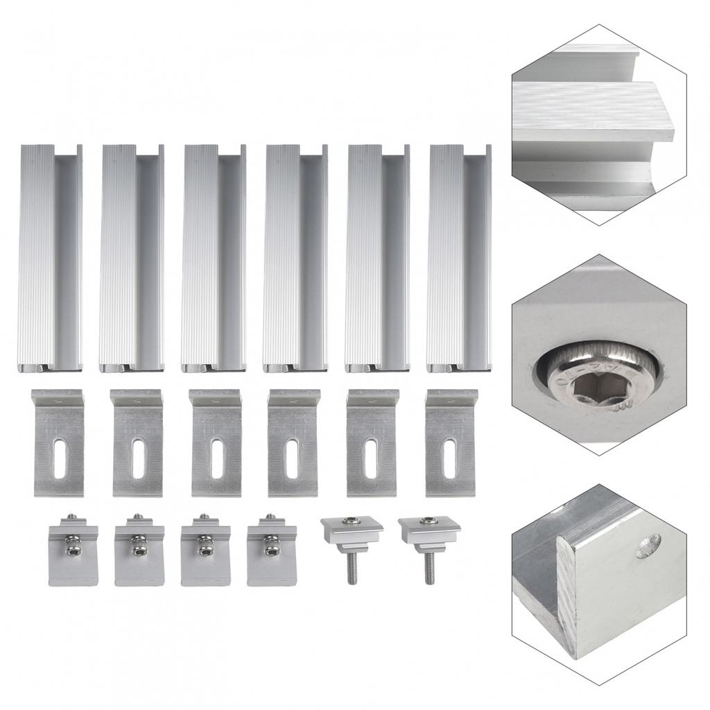 Solární panel FV profil Alu montážní lišta Plochá střecha Kovová střecha Solární lišta