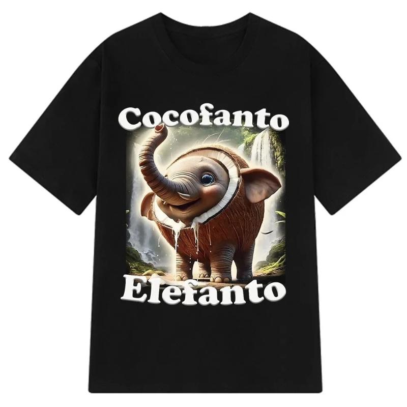 Italiano Brainrot Tralalero Tralala Tung Tung Tung Sahur Bombardiro Coccodrillo Maglietta Meme Divertente Uomo Donna Magliette di Cotone Y2k Top