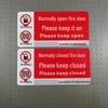 Normally Open Fire Door Signage (10-Pack)