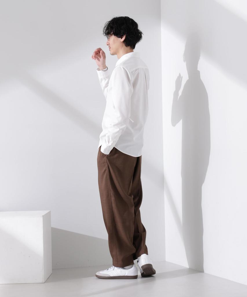 Nano Universe Standard Regular Collar Long Sleeve Size Shirt, Men's, XL, 030, White, 672-5120202