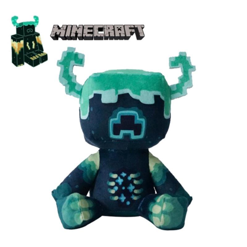 Minecraft Warden Plush Stuffed Animal Soft Pixel Doll Children Gift Toy 25cm
