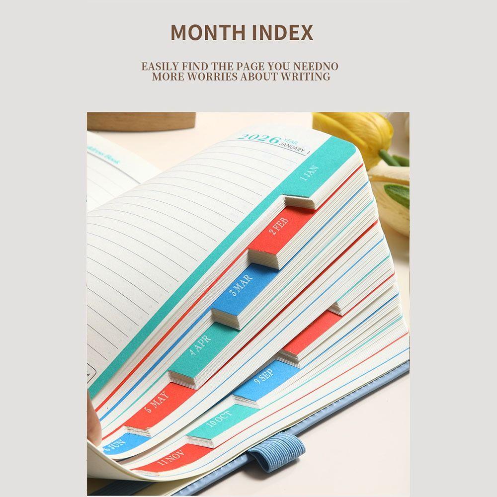 English 2026 Schedule Book A5 Diary Weekly Planner Multifunctional Notebook School Office Supplies