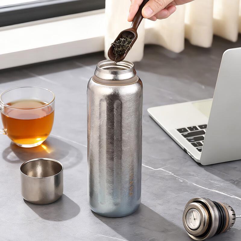 Shangpin TANG Pure Titanium 600ml Thermos Flask with Temperature Display