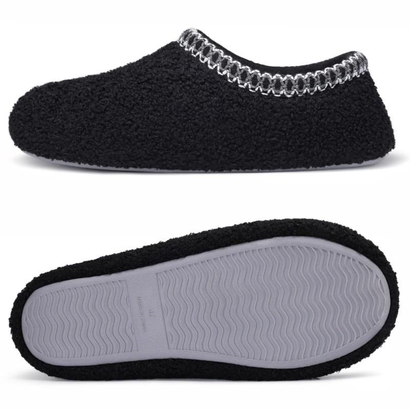 Fashion Crestar Winter Fuzzy Slippers For Women Keep Warm Non-slip Casual Home Slippers Lady Comfortable Soft Flat Wear-resistant Shoes