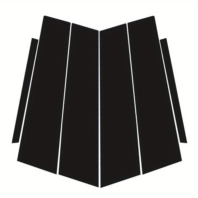 6pcs Glossy Black Door Window Sticker Pillar Posts Decal Cover Trim Fit For Mercedes Benz A Class W176 5-Door Hatchback 2013-2018