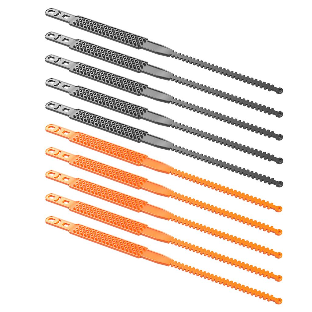 10 Pack Anti-Slip Tire Zip Ties Fit for Pickup Trucks SUV & Sedans Adjustable Winter Car Traction Grips Chains for Snow Ice Mud