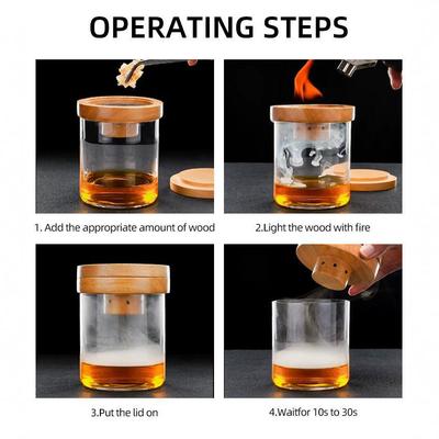 Kit Premium de Ahumador de Cócteles para Bebedores de Whisky y Bourbon - Set Infusor de Bebidas para Cócteles Ideal para Cóctel Old Fashioned