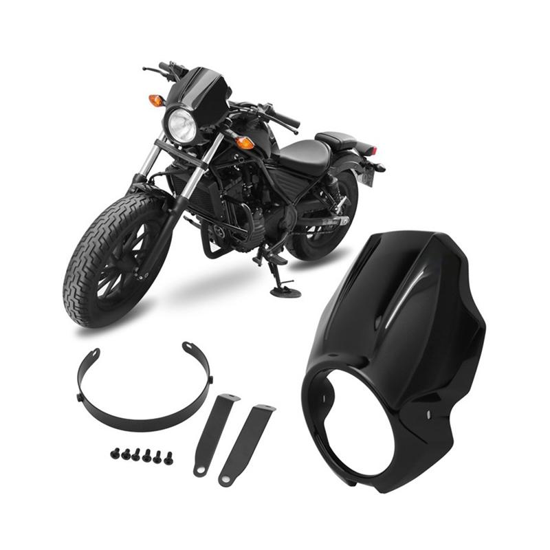 Precise Motorcycle Fairing Headlight Cover Windshiled Fairing Cover Accessory For Honda Rebel CMX 300 500 2017-2022 Model, A Par