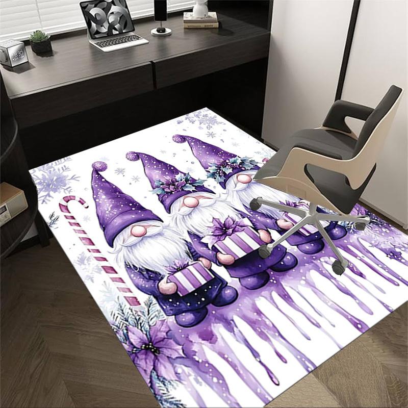 1PC Gnomes Winter Anti-slip carpet, suitable for Office, bedroomand playrooms. It can also be used as a sofa footrest cover-R99