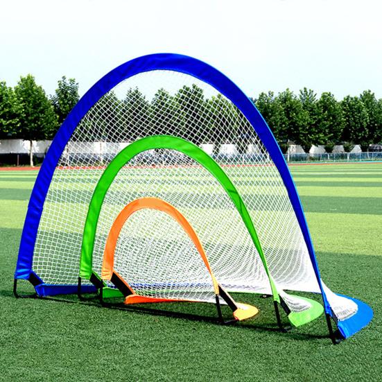 Outdoor Movable Soccer Goal Net Enhance Accuracy & Skills Improve Wear-Resistant Foldable Football Shot Mesh Practice Football Target Net