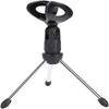Black Mic Stand Holder Foldable Design Adjustable Tripod Stand Instrument stand  For Studio Use