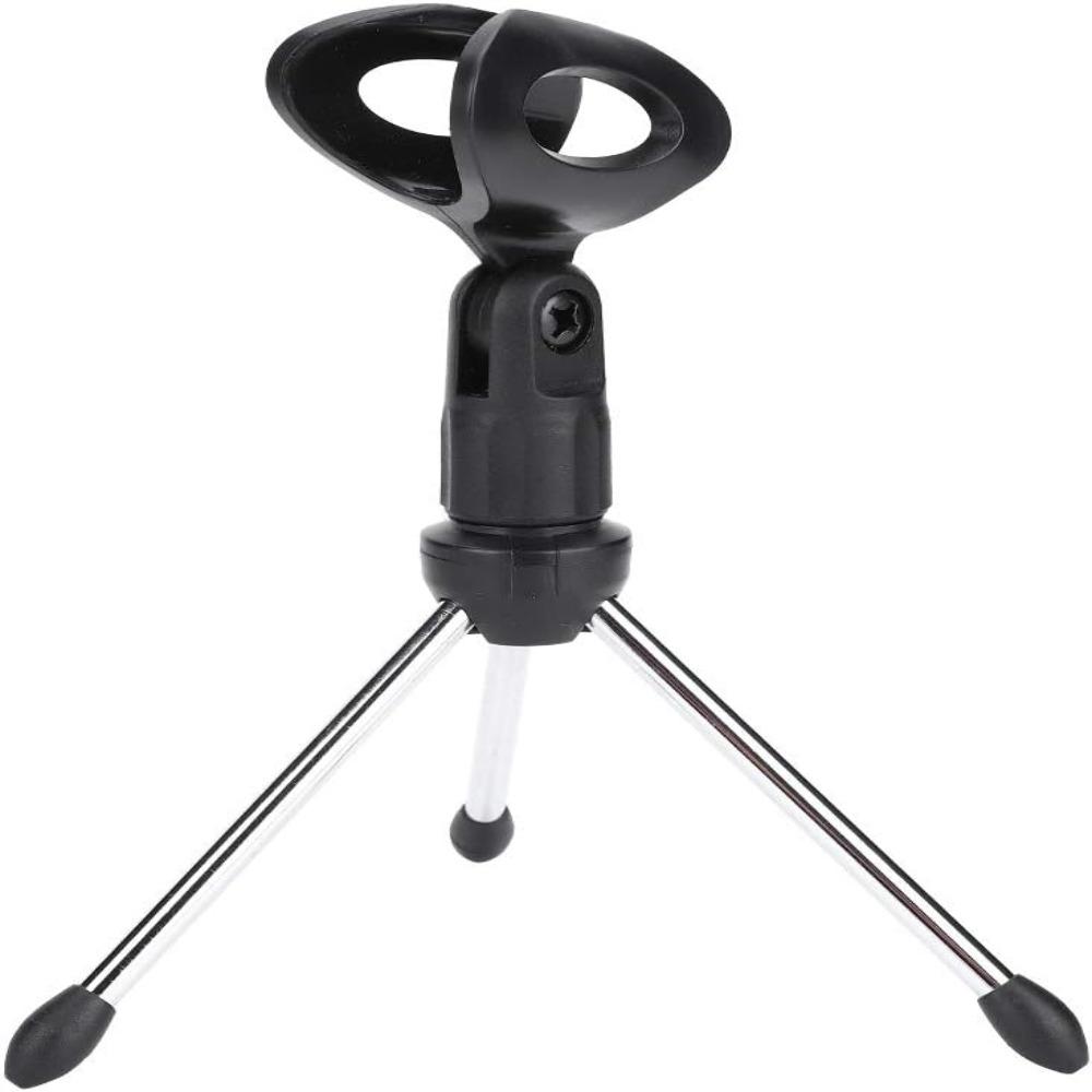 Black Mic Stand Holder Foldable Design Adjustable Tripod Stand Instrument stand For Studio Use