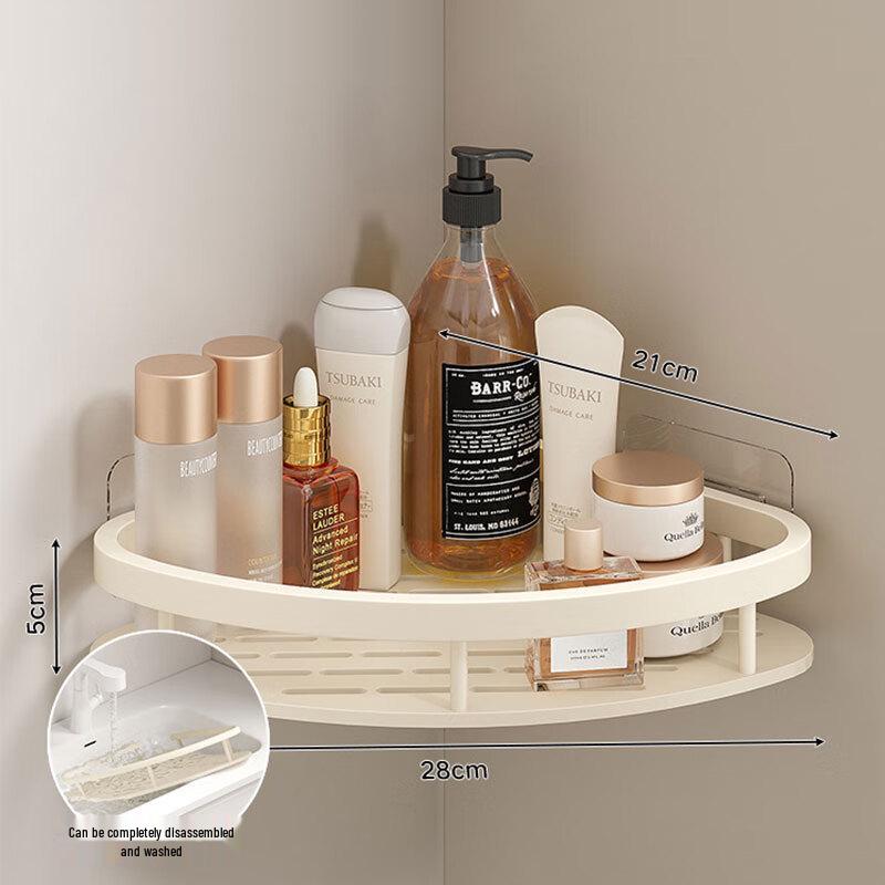 Triangular Bathroom Corner Storage Shelf