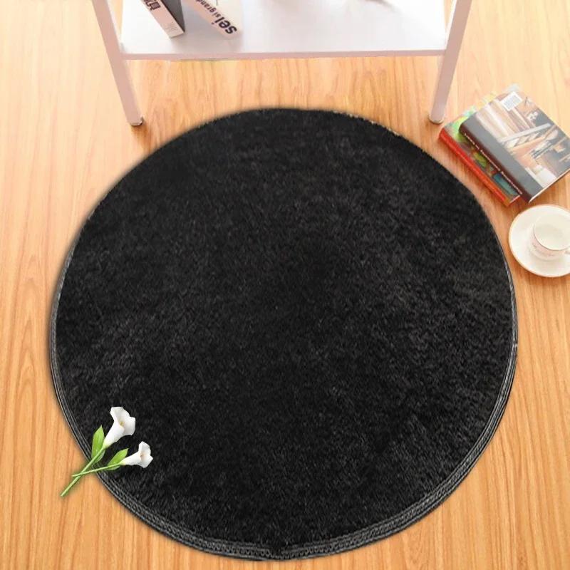 Super Soft Plush Round Rug Mat Fluffy White Carpets for Living Room Home Decor Bedroom Kid Room Decoration Salon Thick Pile Rug