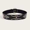 Korean Rivet Wide Belt Gothic Dress Jeans Belt Retro Women's Waist Belt  Streetwear