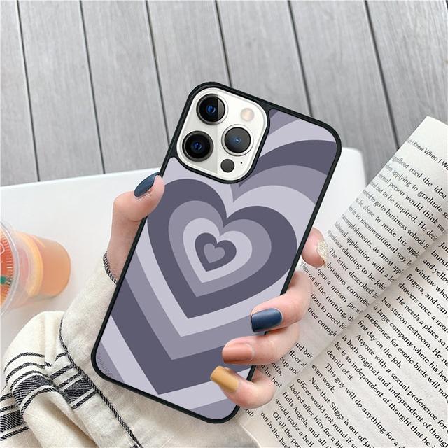 Hearts circles coque Coque Shell For iPhone 17 Air 15 16 14 13 12 Pro Max 11 Pro Max Plus Phone Case Cover