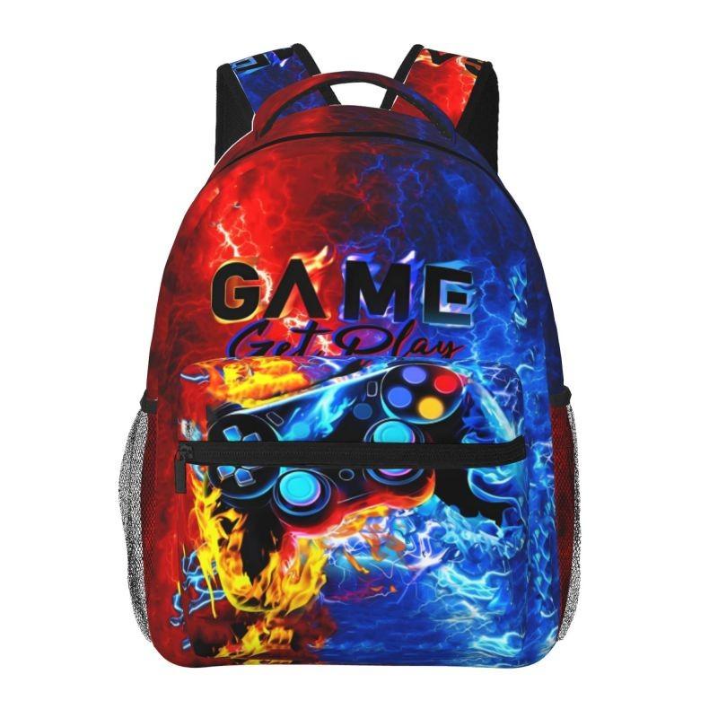 Firefighter Three Piece Rucksacks Set for Boys Plus Girls Best Gifts 2D Flat Animated School Knapsack for Children