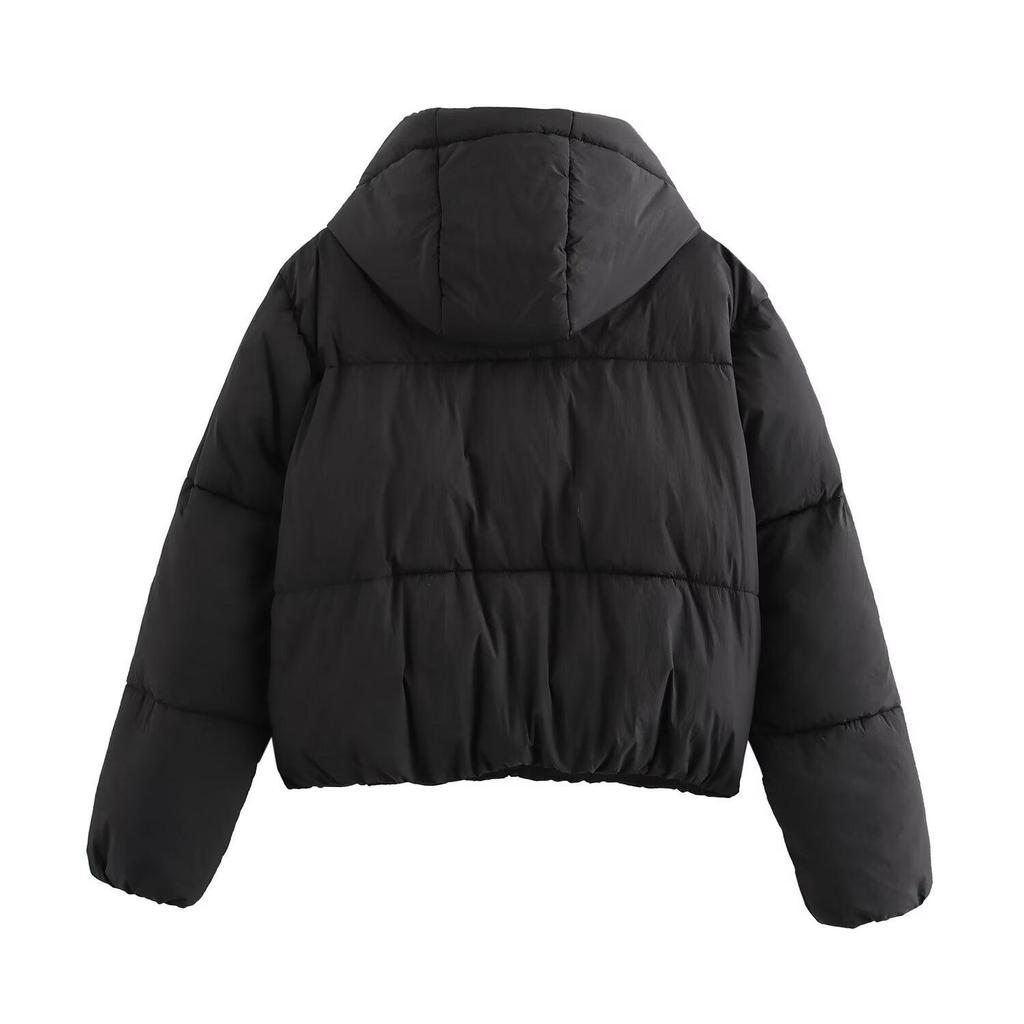 2024 European & American Women’s Hooded Cotton-Padded Jacket - Autumn/Winter Street Fashion Style