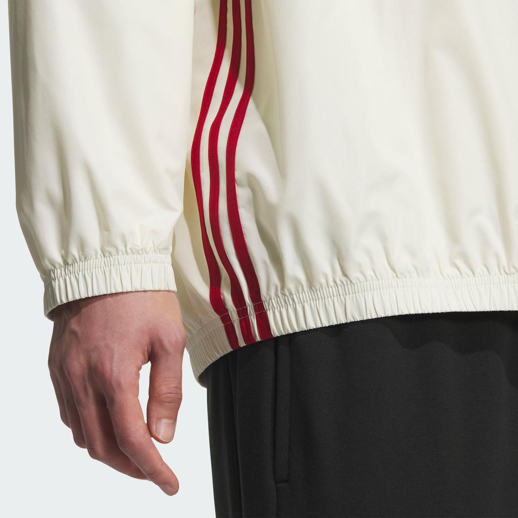 adidas Originals FW25 Týmový tkaný pulovr Volný výstřih do V Sportovní mikina Pánská mikina KC0112