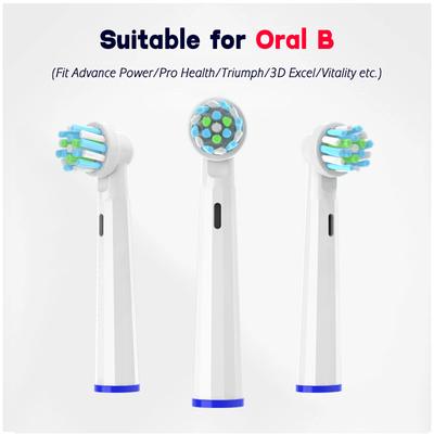 4 Stück Ersatzbürstenköpfe für elektrische Zahnbürsten für Oral B Sensitive, Borsten, unabhängige Vakuumverpackung