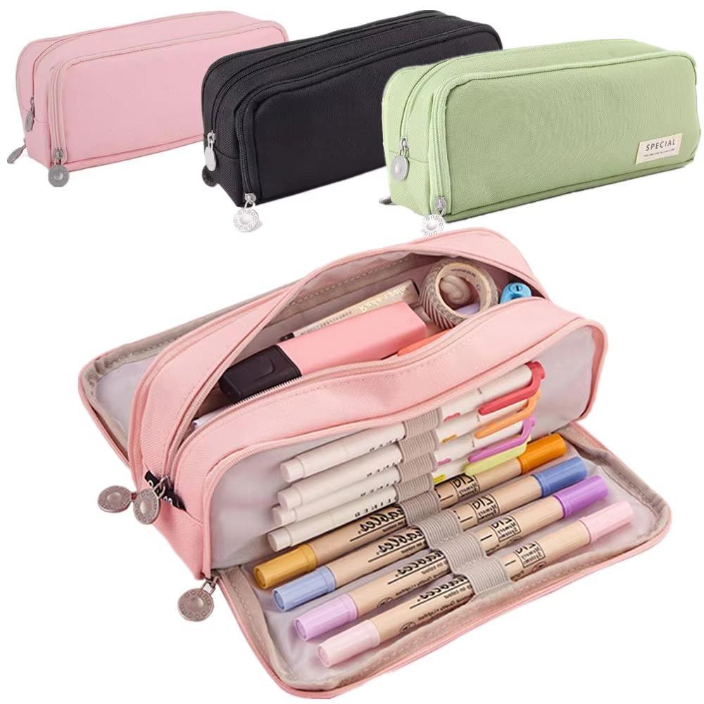 Multilayers Pencil Case Large Capacity Stationery Storage Pouch  for Office School Supplies