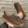 38-46 Handmade Split Leather Boots Men Shoes Comfortable Ankle Boots For Men Casual Shoes Large Size Tooling Shoes
