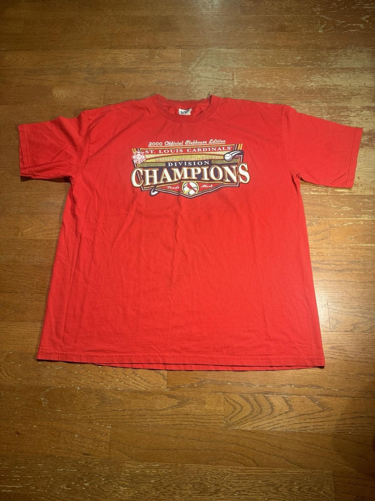 2000 шт.. Графическая футболка Чемпиона Дивизиона Louis Cardinals L