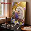 5D DIY Frameless Pearl Painting Badger Pattern Painting Kit, Suitable for Home Living Room Bedroom and Other Wall Decoration Art Paintings