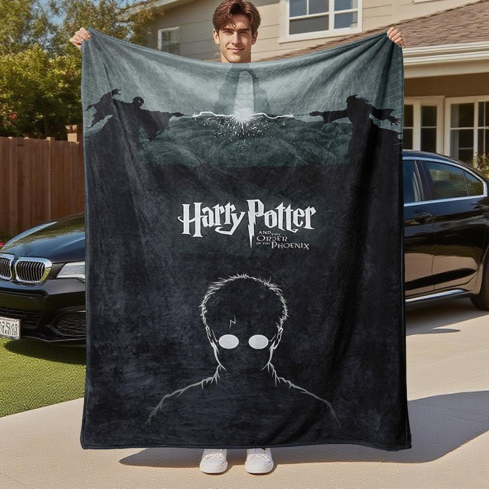1 Stück Harry Potter Orden des Phönix Outdoor Flanell Überwurfdecke Ganzjahres Weiche Wärme, Heimdekoration 1031209