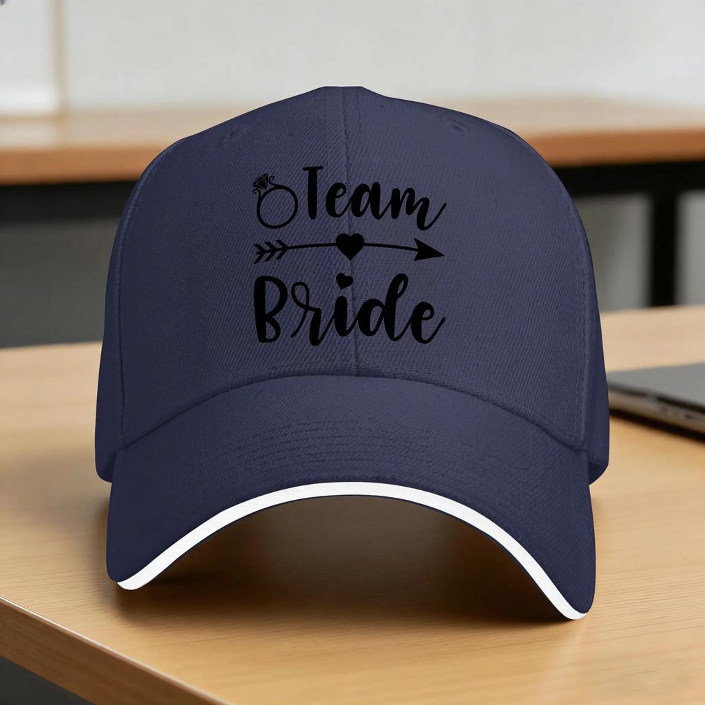 Bride  Bride Squad Tribe Matching Casual Baseball Cap Summer Trucker Hat Tennis Skate Snapback Cap Unisex Unisex Baseball Caps