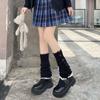 Lolita JK Knitted Leg Cover Harajuku Long Tube Stockings Fashion Y2K Leg Warmers  Girls
