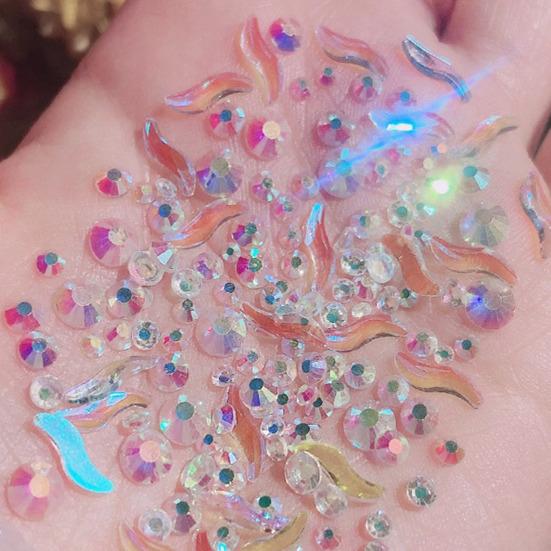 Maniküre Dekor flachen Boden DIY Handwerk Nagel Charme unregelmäßige Form Nagelkunst