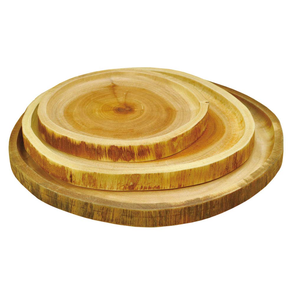 Yamako Wooden Tree Ring Plate, Soma Dish, Medium, 81928