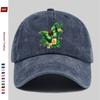 Pc Rose and Green Butterfly Print Baseball Cap Suitable for Spring Summer and Autumn Comfortable and Lightweight Sun Hat Wi