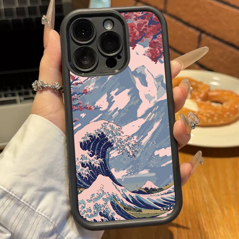 Japan Tokyo Osaka Kanagawa Phone Case For iPhone 17 16 15 14 13 12 11 Pro Plus Max Soft TPU Ladder Lens Protection Soft Cover