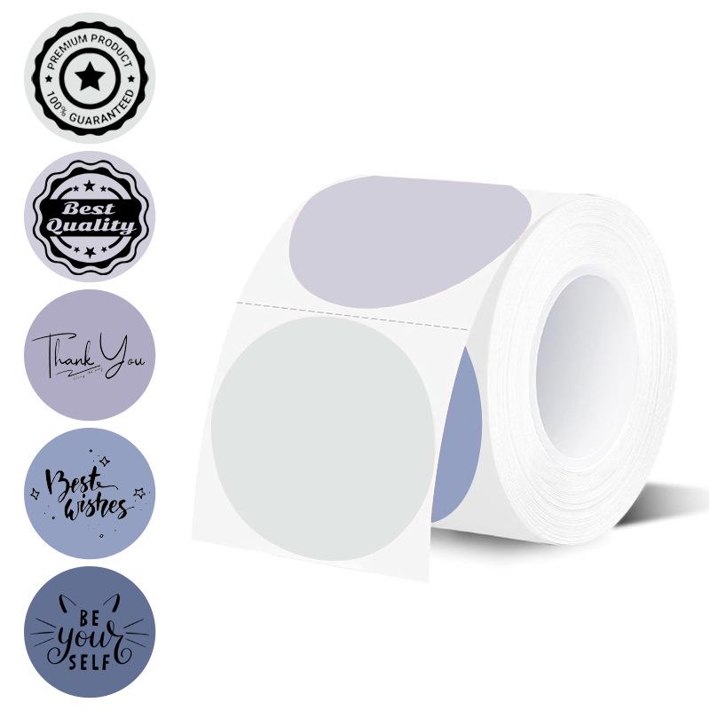 Gradient Laser Thermal Label Paper for Phomemo M220/M221/M120 - 50mm Round