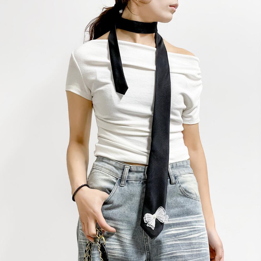 

Корейская галстук-бабочка в горошек Волна Декорация для рубашки Простая галстук-бабочка для школьной формы JK Студенты Style 1