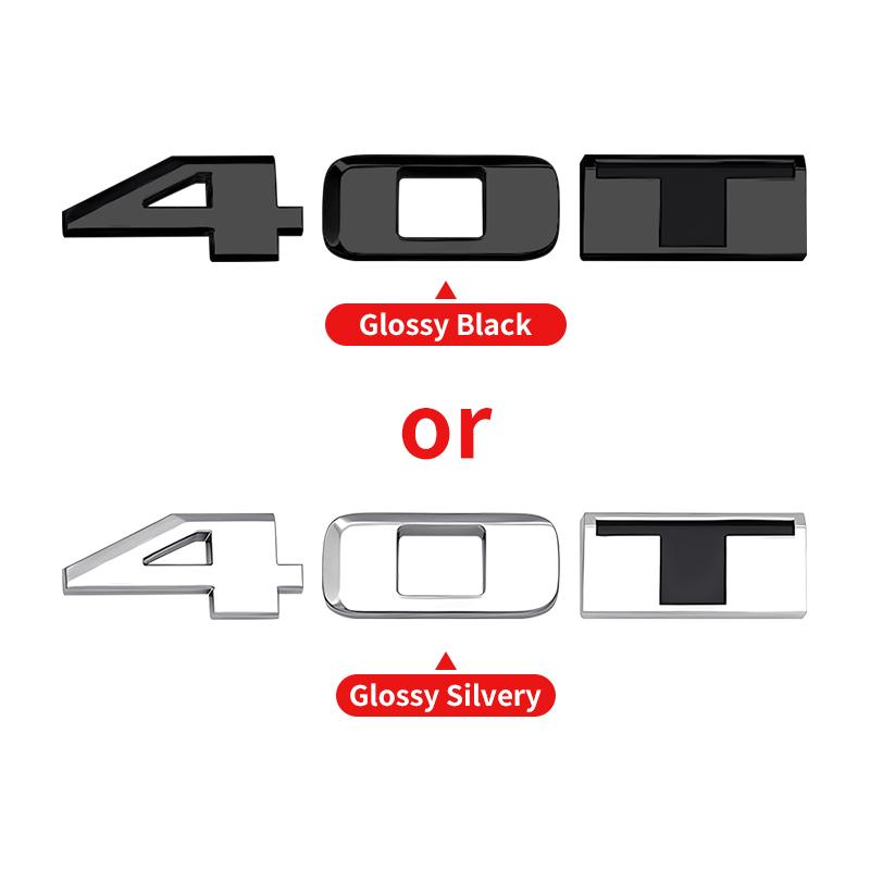 ABS Rear Tail Trunk Emblem Car Letter Logo Fender Side Stickers For Cadillac CT4 CT5 CT6 CTS XT4 XT5 XT6 XTS ATS AWD 25T 28T 40T