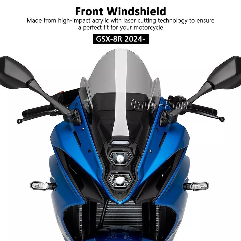 Motorcycle Accessories New GSX8R Windscreen Windshield Wind Shield Screen Protector For Suzuki GSX-8R GSX 8R 2024 2025