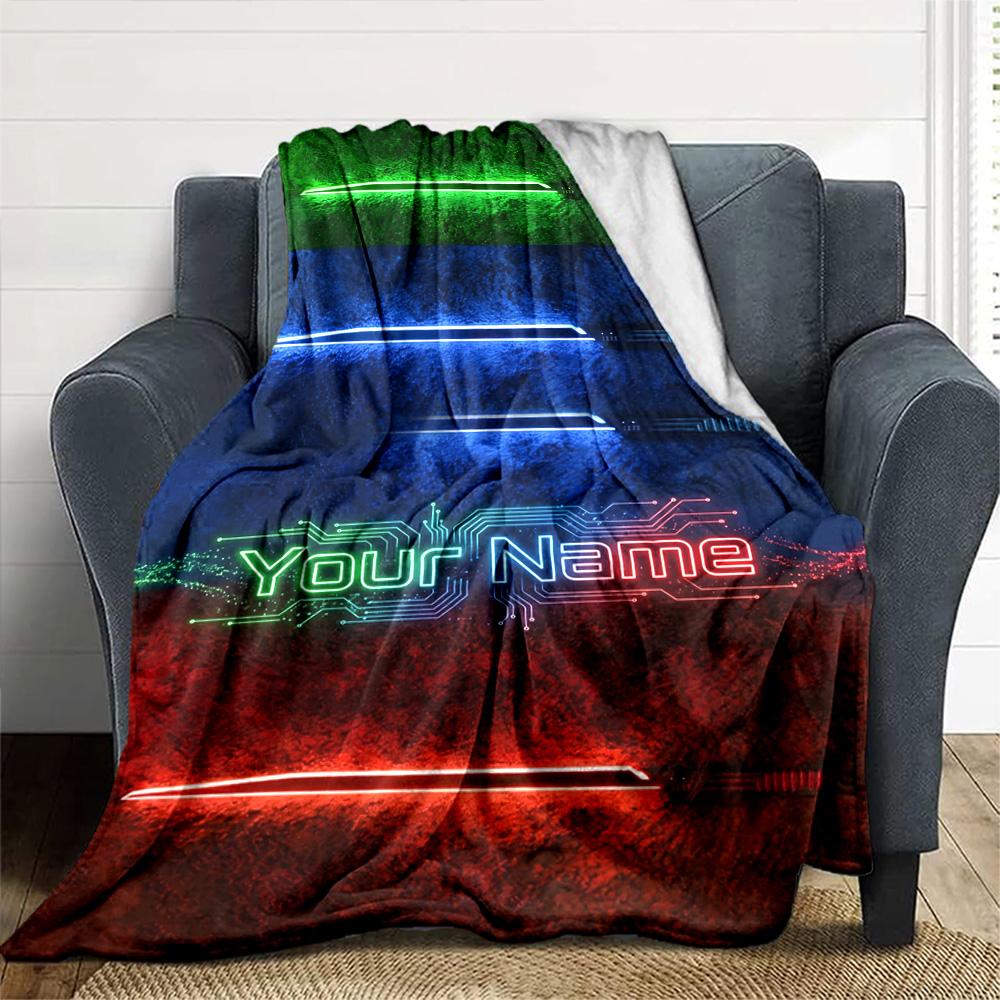 Star Wars Personalized Name Blanket Gift Personalized Blanket Comfortable Versatile for Livingroom Home Decor Couch Sofa Ideal for All Seasons