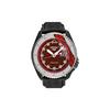 Seiko Relógio SEIKO5 Movimento Mecânico Pulseira de Couro Relógios Masculinos Mostrador Vermelho SRPH03K1