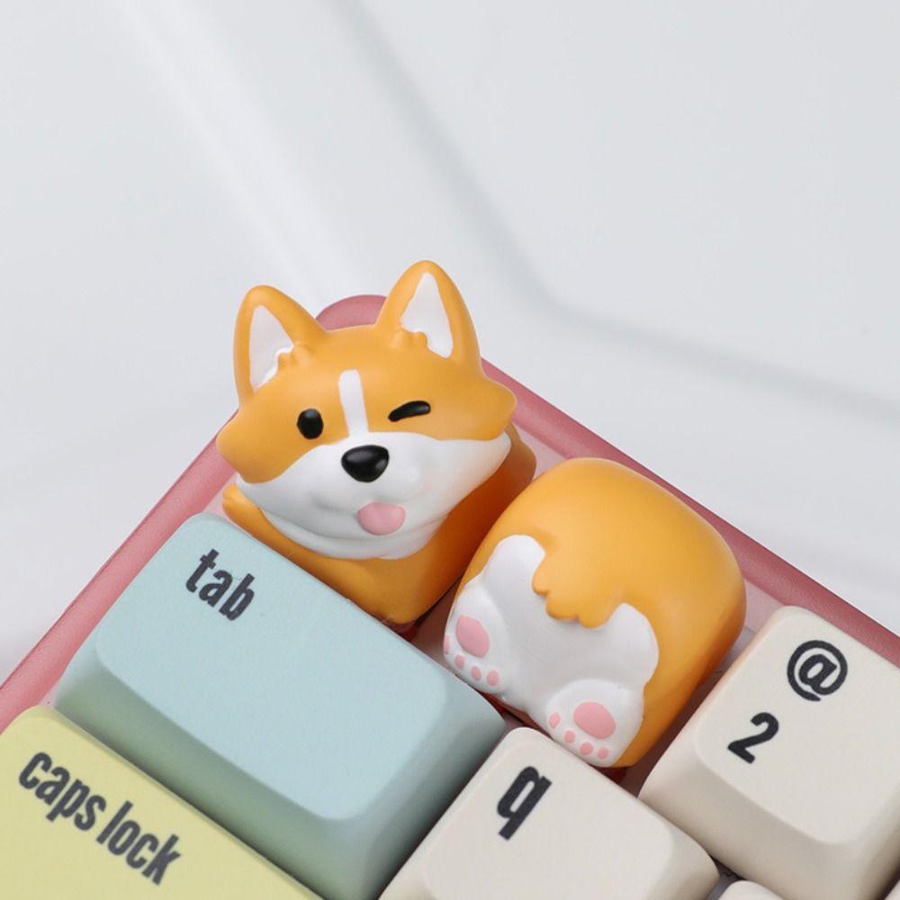 Little Key Crogi Butt Keyboard Cap Animal Mechanical Keyboard Keycap For Mechanical Keyboard
